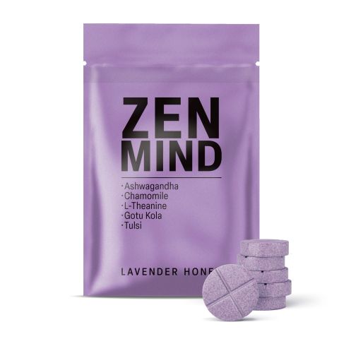 500mg - Zen Mind - Lavender Honey - Mood Tablets - Thumbnail 2