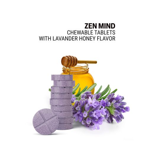 500mg - Zen Mind - Lavender Honey - Mood Tablets - Thumbnail 4