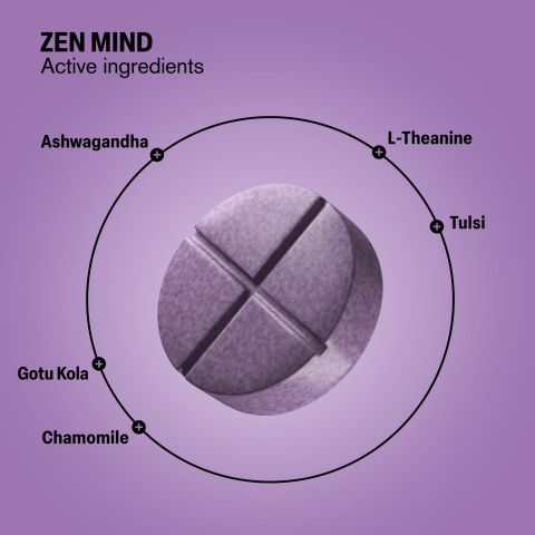 500mg - Zen Mind - Lavender Honey - Mood Tablets - Thumbnail 5