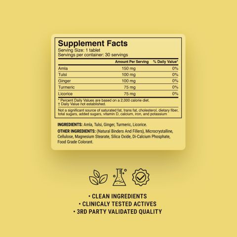 500mg - Cold Season Support - Honey Ginger Lemon - Mood Tablets - Thumbnail 9