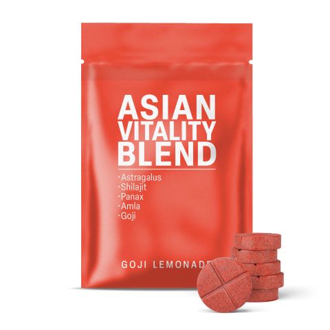 500mg - Asian Vitality Blend - Goji Lemonade - Mood Tablets - Thumbnail 2