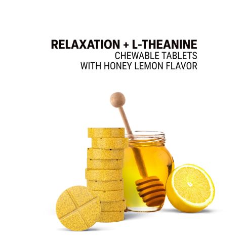500mg - Relaxation + L-Theanine - Lemon Honey - Mood Tablets - Thumbnail 4