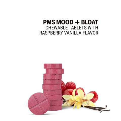 500mg - PMS Mood + Bloat - Raspberry Vanilla - Mood Tablets - Thumbnail 4