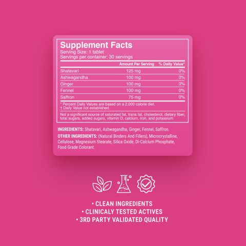 500mg - PMS Mood + Bloat - Raspberry Vanilla - Mood Tablets - Thumbnail 9
