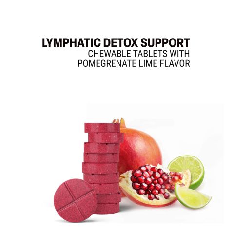 500mg - Lymphatic Detox Support - Pomegranate Lime - Mood Tablets - Thumbnail 4
