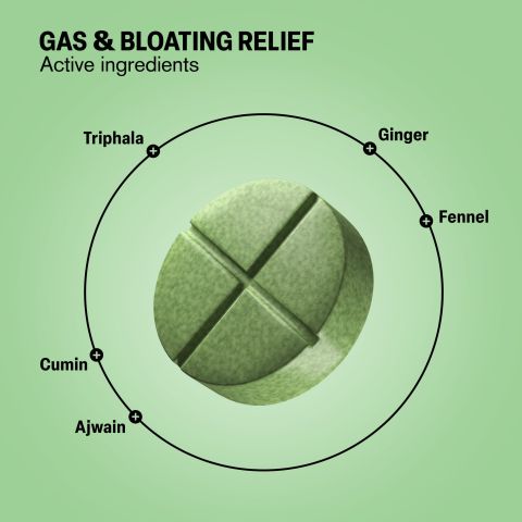 500mg - Gas & Bloating Relief - Mood Tablets - Thumbnail 5