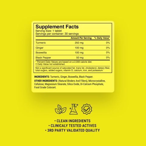 500mg - Anti-Inflammation Turmeric - Spiced Pineapple - Mood Tablets - Thumbnail 9