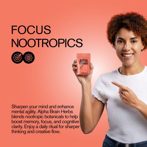 500mg - Alpha Brain Herb Combo - Grapefruit - Mood Tablets - Thumbnail 6