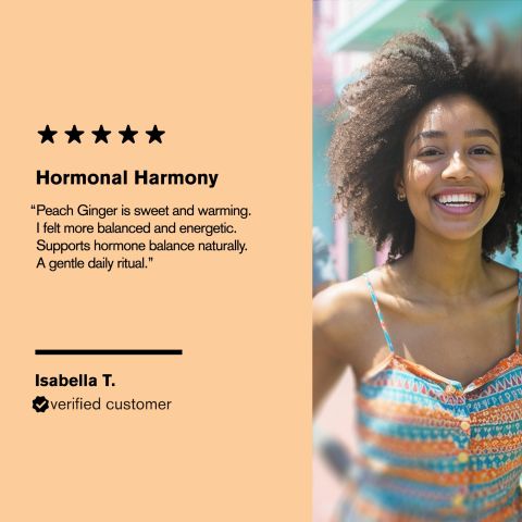 500mg - Hormone Balance - Peach Ginger - Mood Tablets - Thumbnail 7