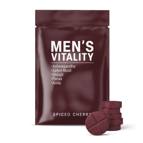 500mg - Men's Vitality - Spiced Cherry - Mood Tablets - Thumbnail 2
