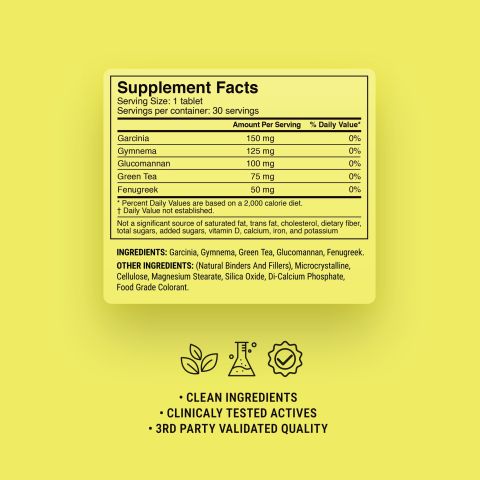 500mg - Appetite Control - Yuzu Citrus - Mood Tablets - Thumbnail 9