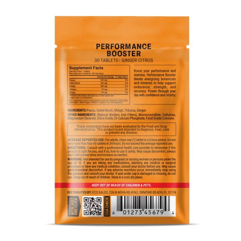 500mg - Performance Booster - Ginger Citrus - Mood Tablets - Thumbnail 8