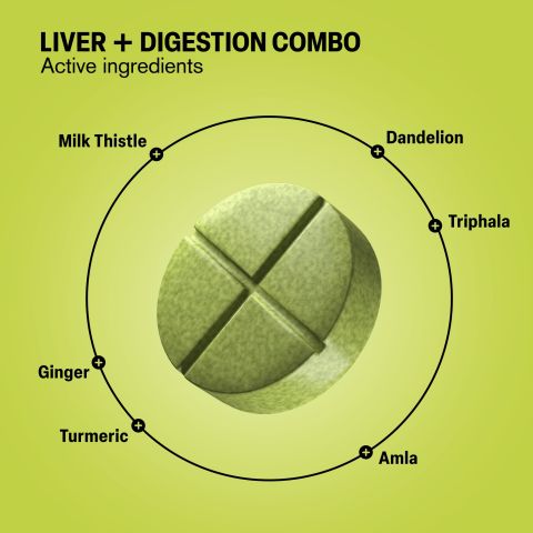 500mg - Liver + Digestion Combo - Lime Ginger - Mood Tablets - Thumbnail 5