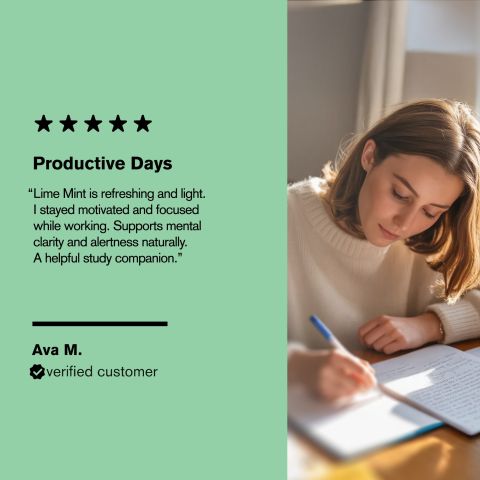 500mg - Study Work Productivity - Lime Mint - Mood Tablets - Thumbnail 7