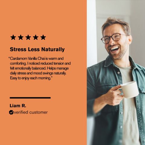 500mg - Anti-Stress - Cardamon Vanilla Chai - Mood Tablets - Thumbnail 7