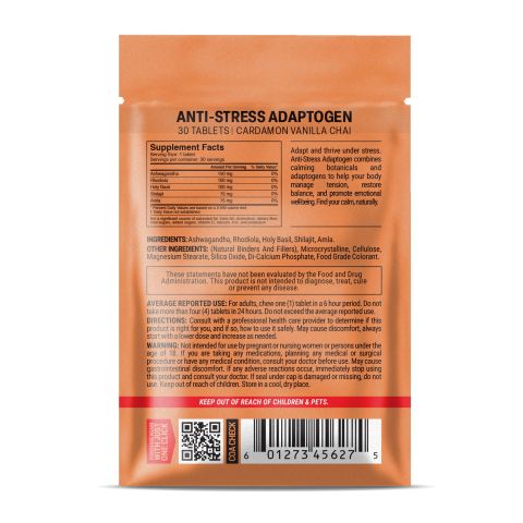 500mg - Anti-Stress - Cardamon Vanilla Chai - Mood Tablets - Thumbnail 8