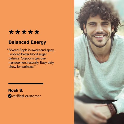 500mg - Sugar Balance Support - Spiced Apple - Mood Tablets - Thumbnail 7