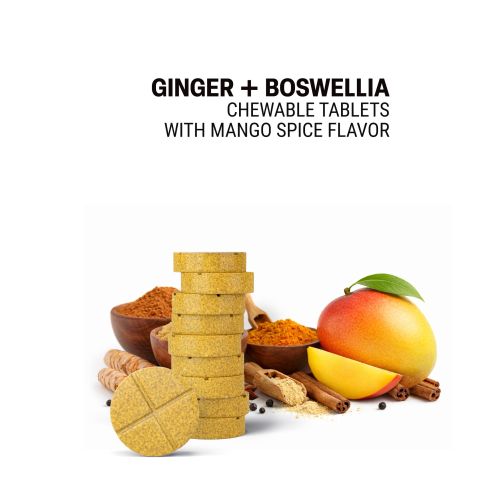 500mg - Ginger + Boswellia - Spiced Mango - Mood Tablets - Thumbnail 4