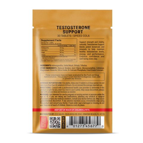 500mg - Testosterone Support - Spiced Cola - Mood Tablets - Thumbnail 8