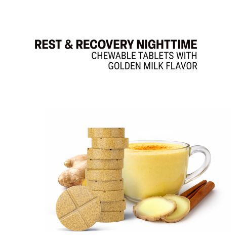 500mg - Rest & Recovery Nighttime - Golden Milk - Mood Tablets - Thumbnail 4