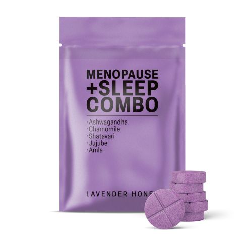 500mg - Menopause + Sleep Combo - Lavender Honey - Mood Tablets - Thumbnail 2