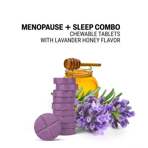 500mg - Menopause + Sleep Combo - Lavender Honey - Mood Tablets - Thumbnail 4
