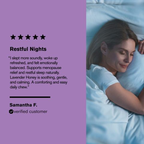 500mg - Menopause + Sleep Combo - Lavender Honey - Mood Tablets - Thumbnail 7