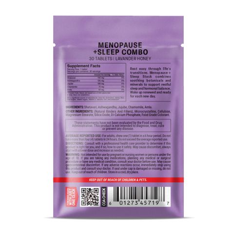 500mg - Menopause + Sleep Combo - Lavender Honey - Mood Tablets - Thumbnail 8