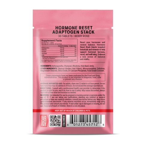 500mg - Hormone Reset Stack - Berry Rose - Mood Tablets - Thumbnail 8
