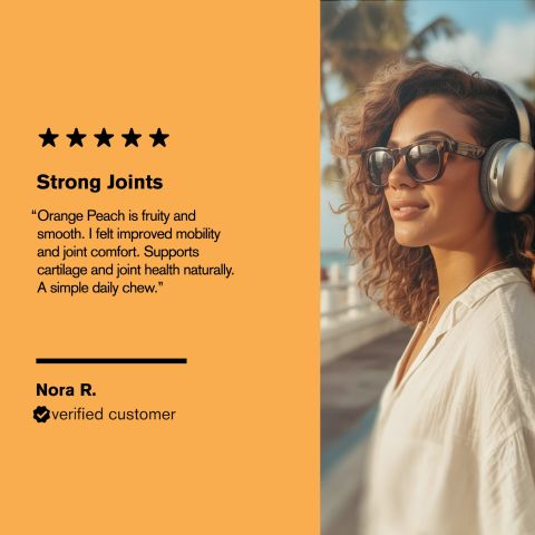 500mg - Collagen + Cartilage Support - Orange Peach - Mood Tablets - Thumbnail 7