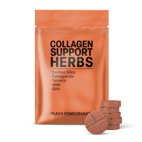 500mg - Collagen Support Herbs - Peach Pomegranate - Mood Tablets - Thumbnail 2