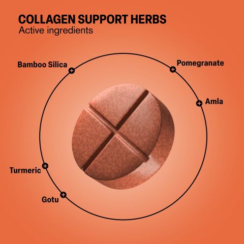 500mg - Collagen Support Herbs - Peach Pomegranate - Mood Tablets - Thumbnail 5
