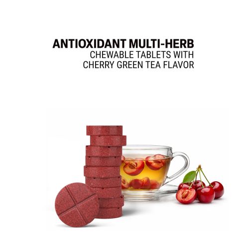 500mg - Antioxidant Multi-Herb - Cherry Green Tea - Mood Tablets - Thumbnail 4