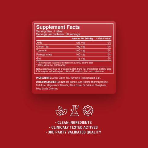 500mg - Antioxidant Multi-Herb - Cherry Green Tea - Mood Tablets - Thumbnail 9