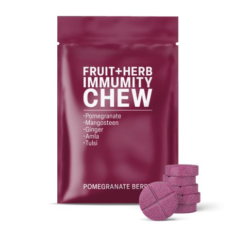 500mg - Fruit + Herb Immunity - Pomegranate Berry - Mood Tablets - Thumbnail 2