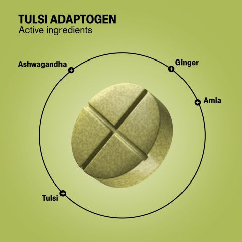500mg - Tulsi Immune Adaptogen - Tulsi Lemon - Mood Tablets - Thumbnail 5