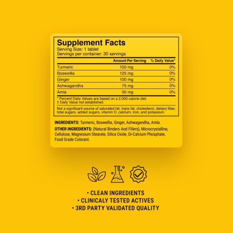 500mg - Mobility + Recovery - Lemon Ginger - Mood Tablets - Thumbnail 9
