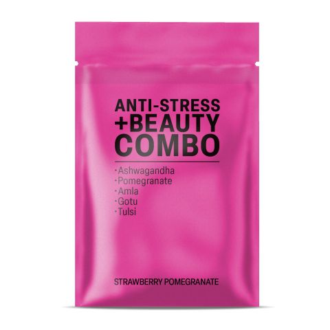 500mg - Stress + Beauty Combo - Strawberry Pomegranate - Mood Tablets - Thumbnail 3