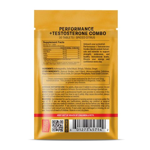 500mg - Performance+Testosterone Combo - Spiced Citrus - Mood Tablets - Thumbnail 8