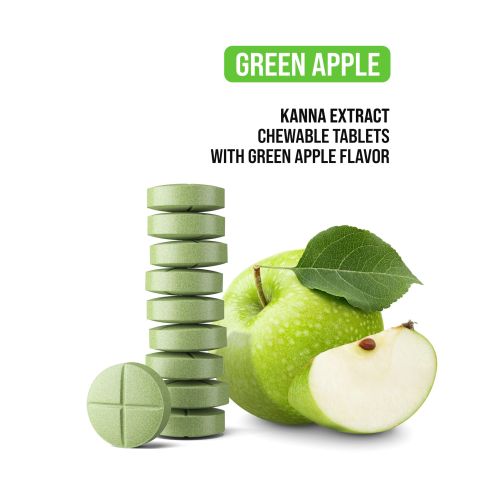 150mg Kanna Extract Tablets - Green Apple - Simply Tabs - Thumbnail 4