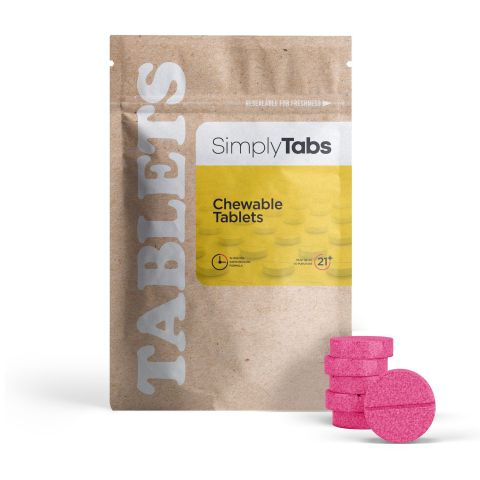 25mg Full Spectrum CBD Nano Tablets - Strawberry - Simply Tabs - Thumbnail 2