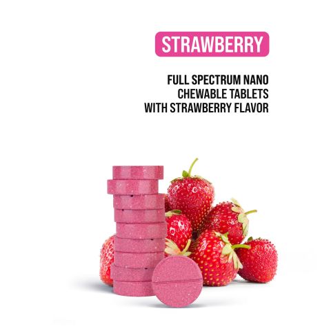 25mg Full Spectrum CBD Nano Tablets - Strawberry - Simply Tabs - Thumbnail 4