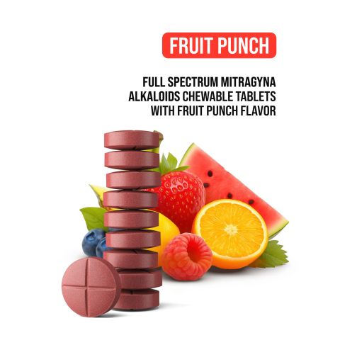 20mg Full Spectrum Mitragyna Alkaloids Tablets - Fruit Punch - Simply Tabs - Thumbnail 4