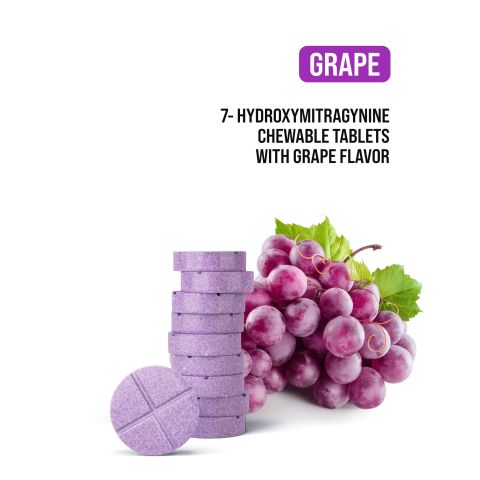 60mg 7-Hydroxy Tablets - Grape - Simply Tabs - Thumbnail 4