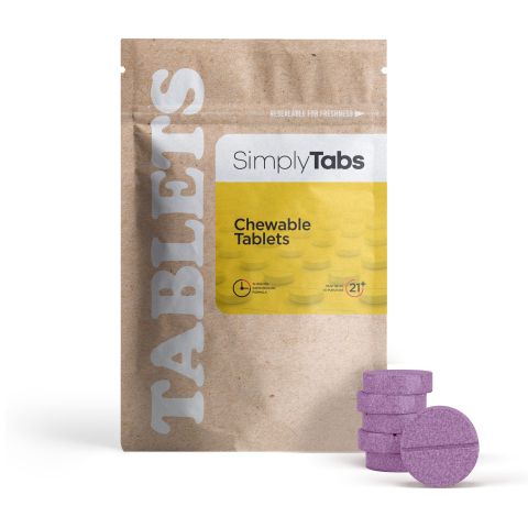 25mg Broad Spectrum CBD Nano Tablets - Grape - Simply Tabs - Thumbnail 2