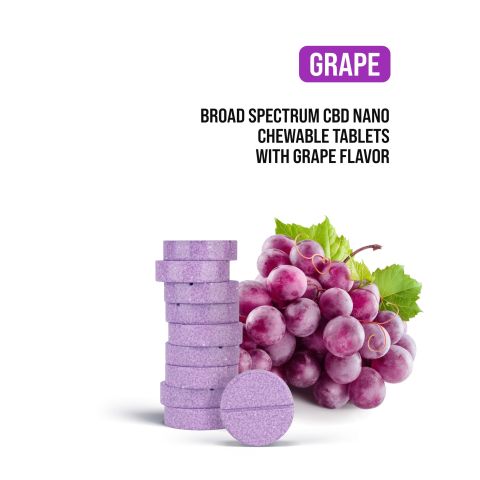 25mg Broad Spectrum CBD Nano Tablets - Grape - Simply Tabs - Thumbnail 4