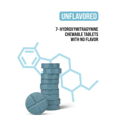 40mg 7-Hydroxy Tablets - Unflavored - Simply Tabs - Thumbnail 4