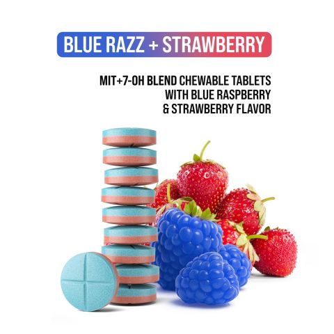 150mg 7-Hydroxy & Mitragynine Tablets - Blue Razz + Strawberry - Simply Tabs - Thumbnail 5