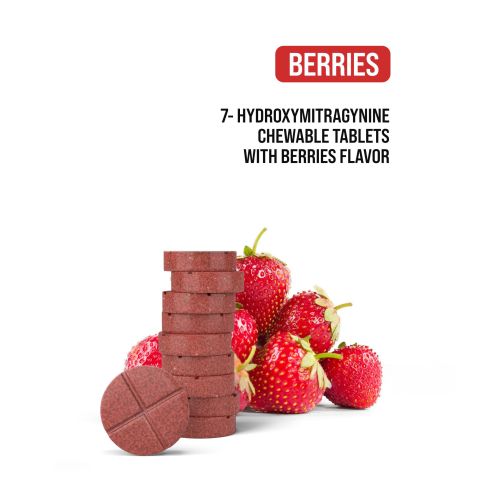 40mg 7-Hydroxy Tablets - Berries - Simply Tabs - Thumbnail 4