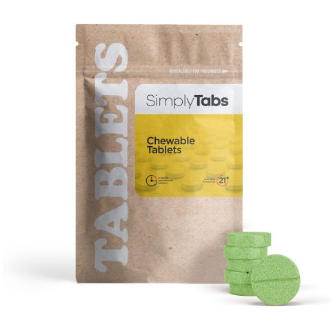 25mg CBD Isolate Nano Tablets - Green Apple - Simply Tabs - Thumbnail 2